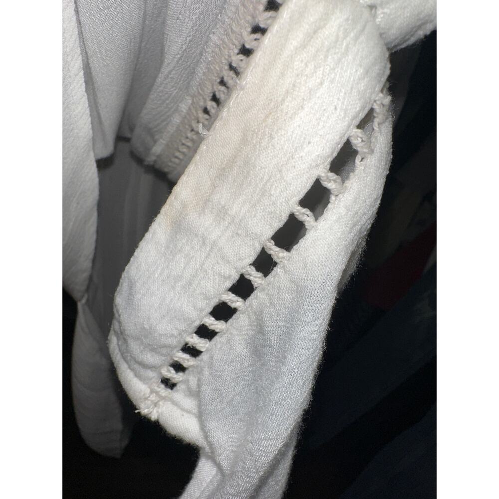 Free People Katie Bird Crochet Inset Button down top - Picture 10 of 11